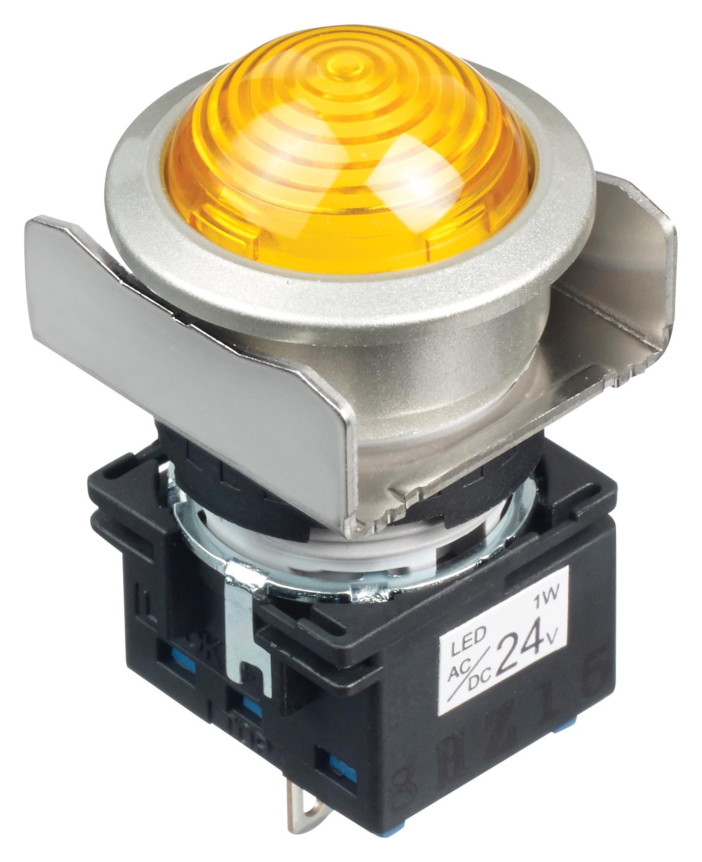 Idec Lb6Mp-2T04Y Pilot Light, Yellow, 24Vac/vdc