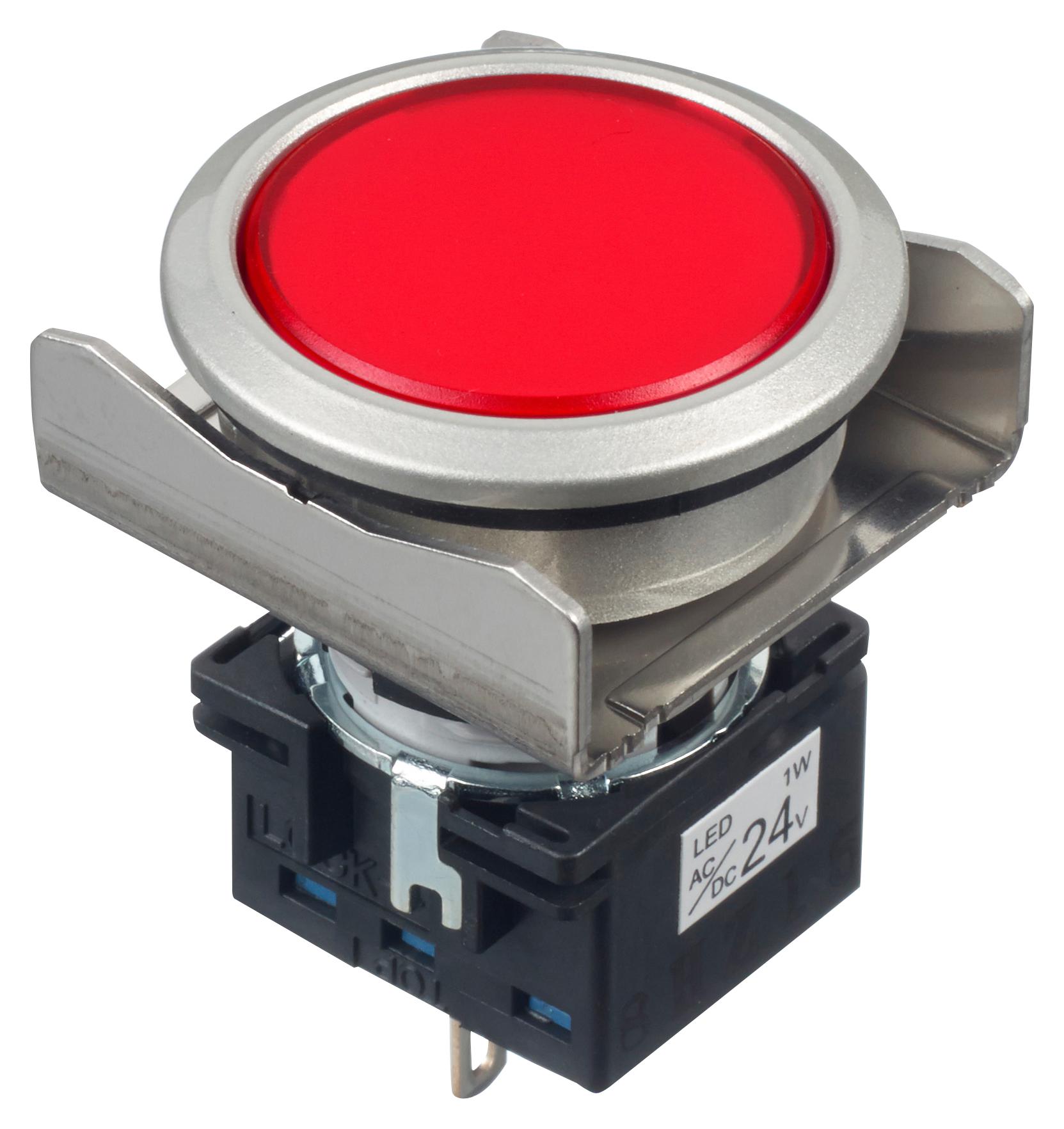 Idec Lbw6Mp-1T04Wr Pilot Light, Red, 24Vac/vdc