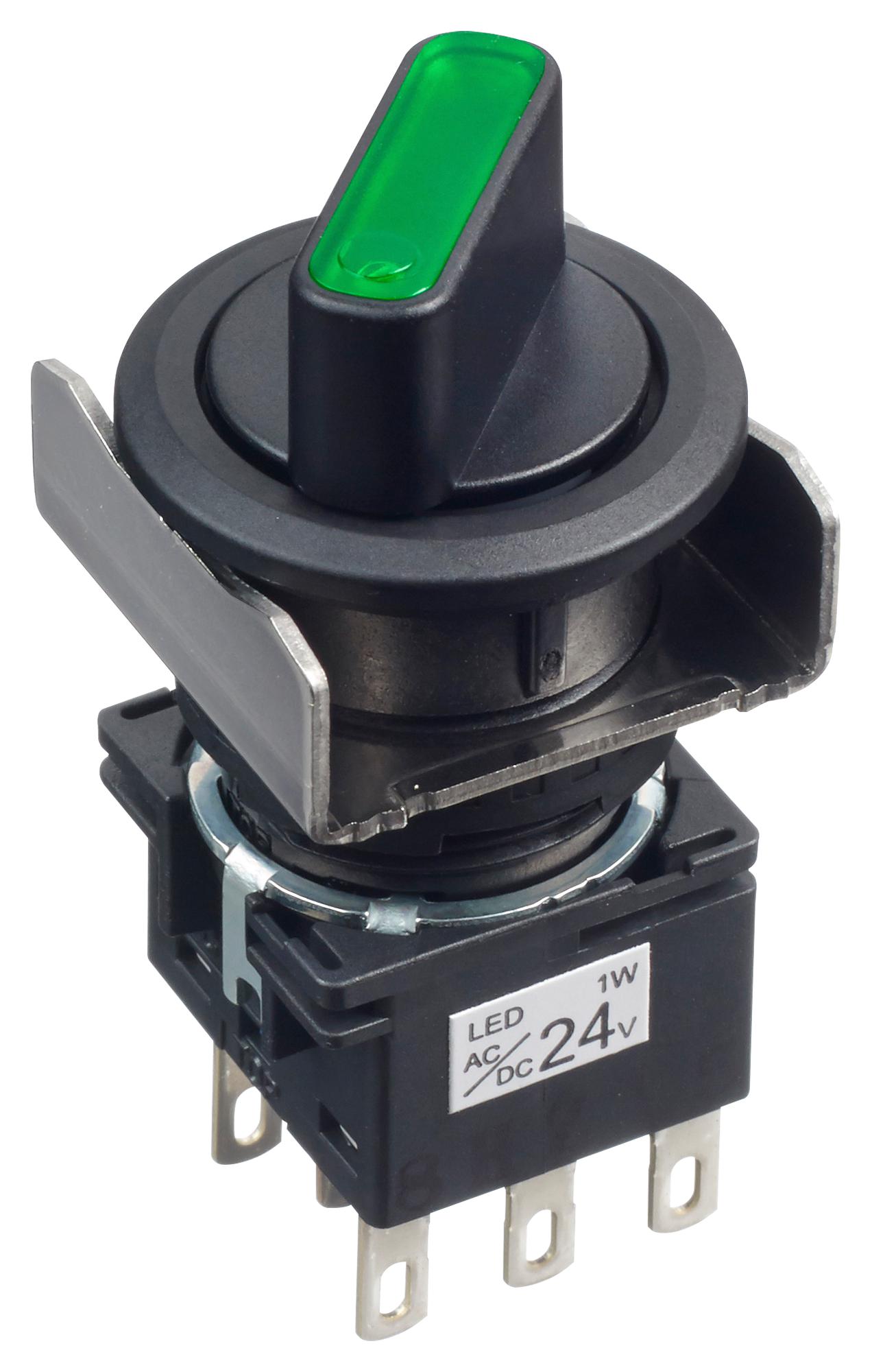 Idec Lb6F-2T64G Rotary Switch, 2 Pos, 5A, 250Vac