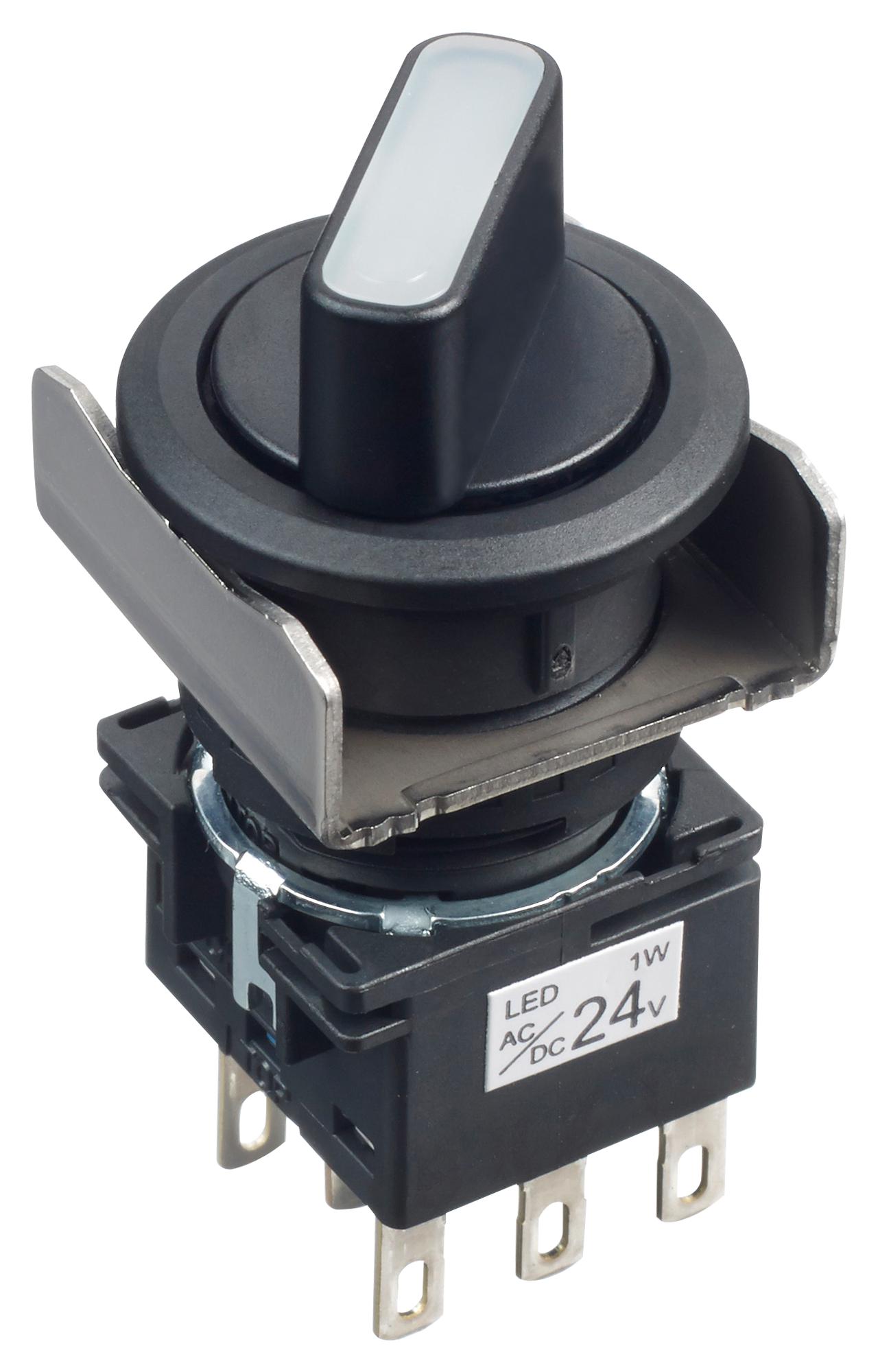 Idec Lb6F-2T64W Rotary Switch, 2 Pos, 5A, 250Vac