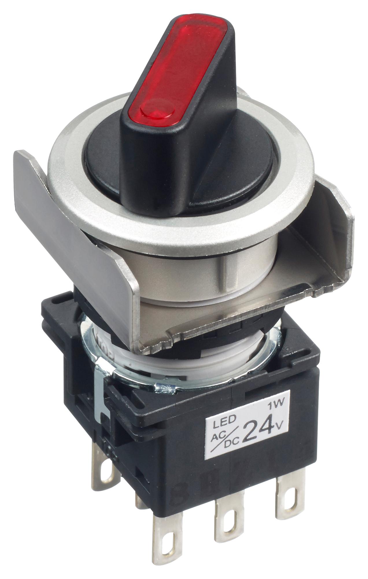 Idec Lb6Mf-2T64R Rotary Switch, 2 Pos, 5A, 250Vac