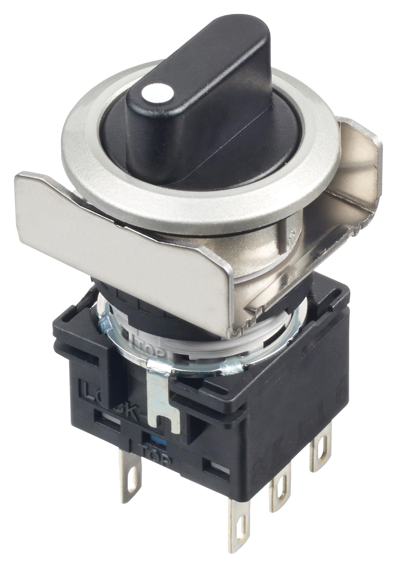 Idec Lb6Ms-3T6 Rotary Switch, 3 Pos, 5A, 250Vac