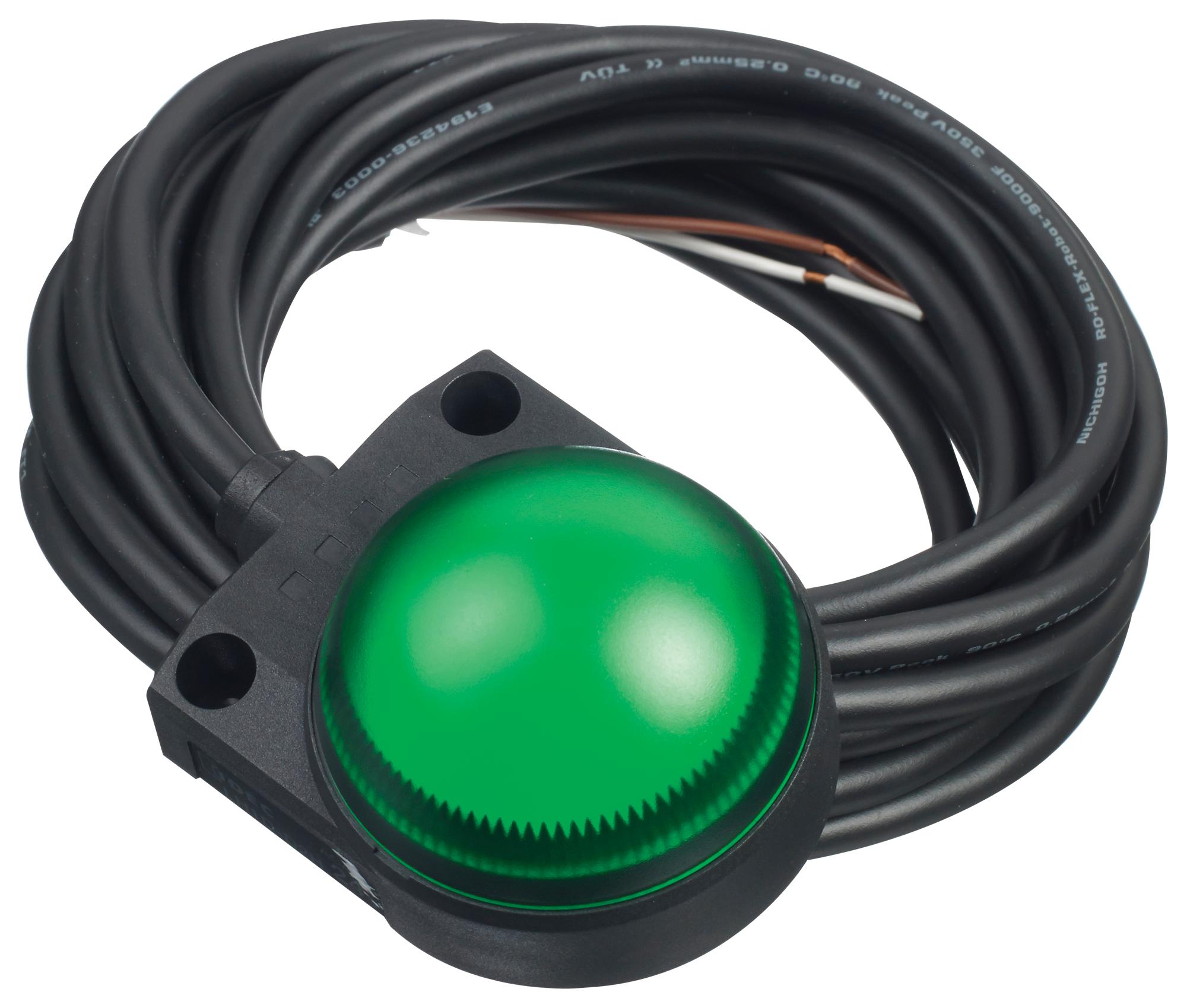 Idec Lh1D-D2Hq4C30G Pilot Light, Green, 0.017A, 24Vac/vdc