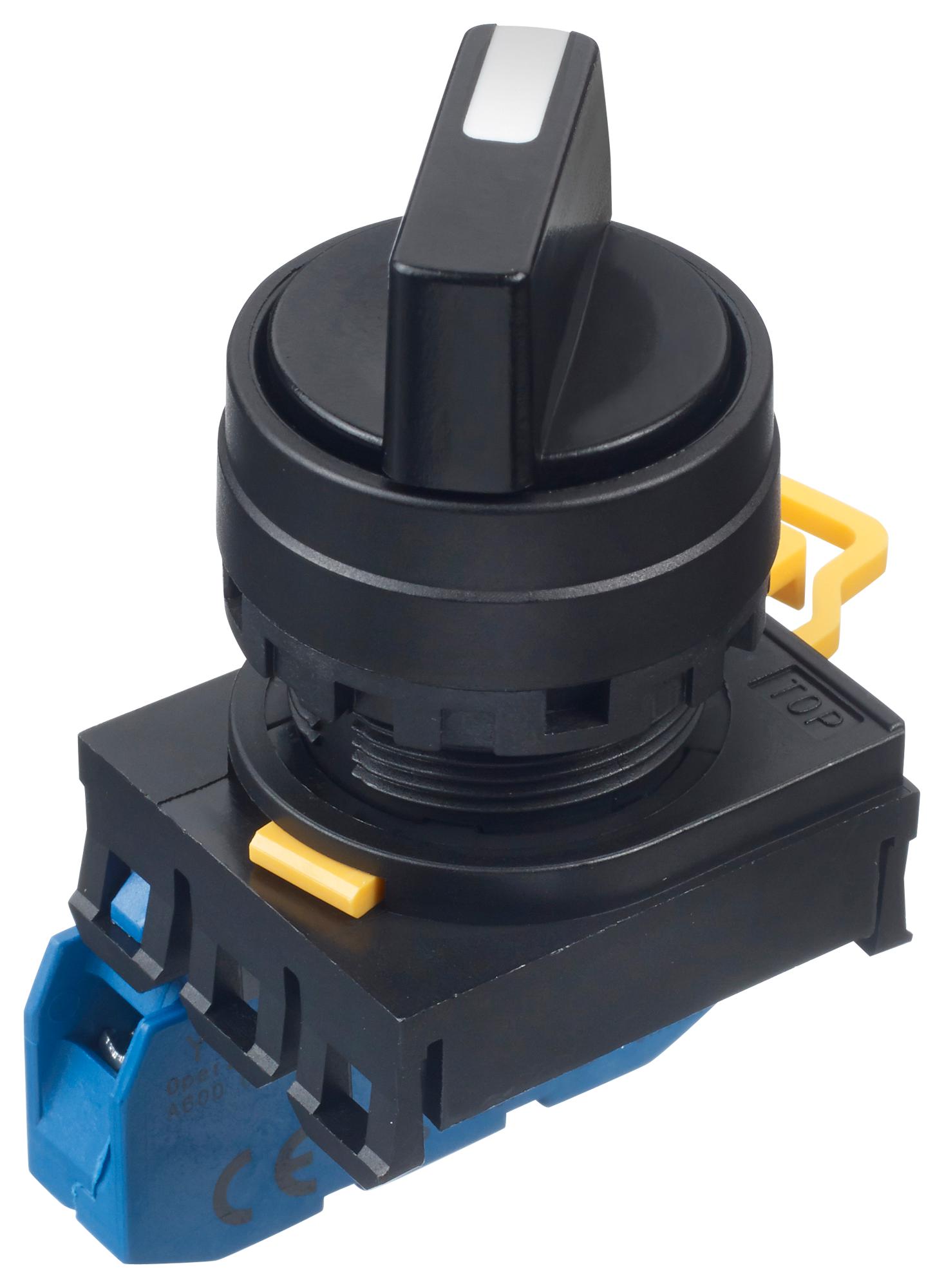 Idec Yw1S-3E21 Rotary Switch, 3 Pos, 10A, 120Vac