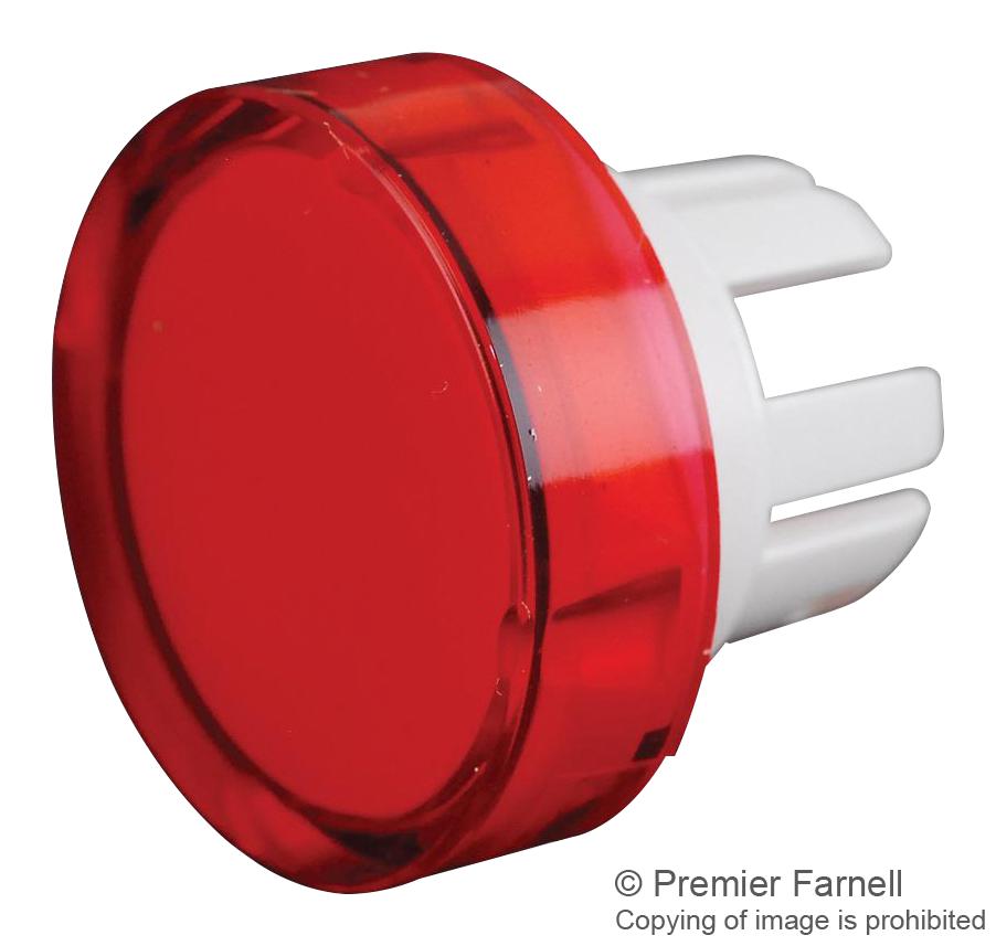 Eao 51-933.2 Round Lens, Red, Plastic