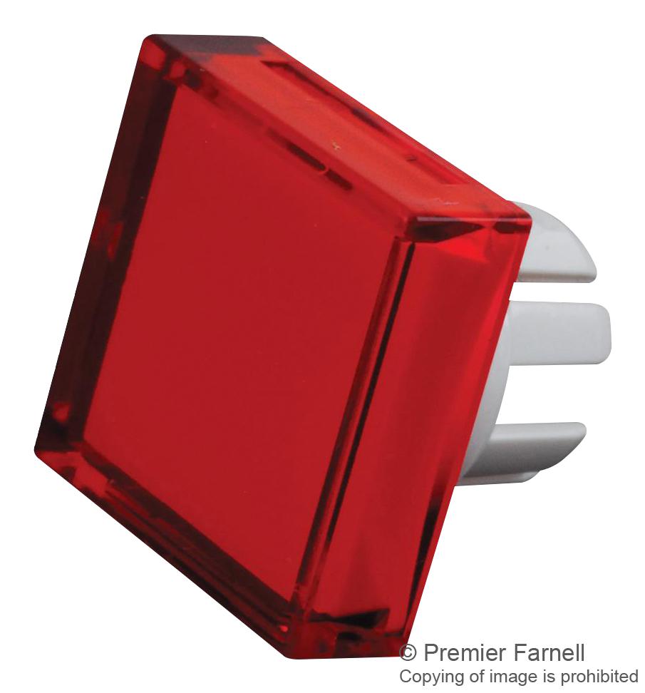 Eao 51-953.2 Square Lens, Red, Plastic