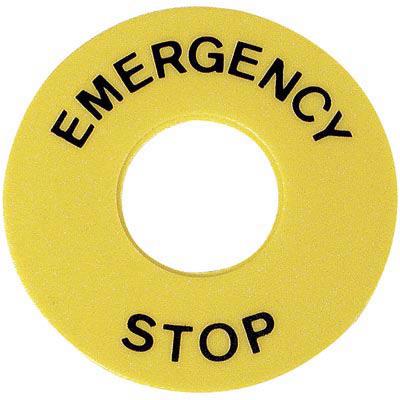 Eao 61-9970.2 Adhesive Label, E-Stop Pb Switch