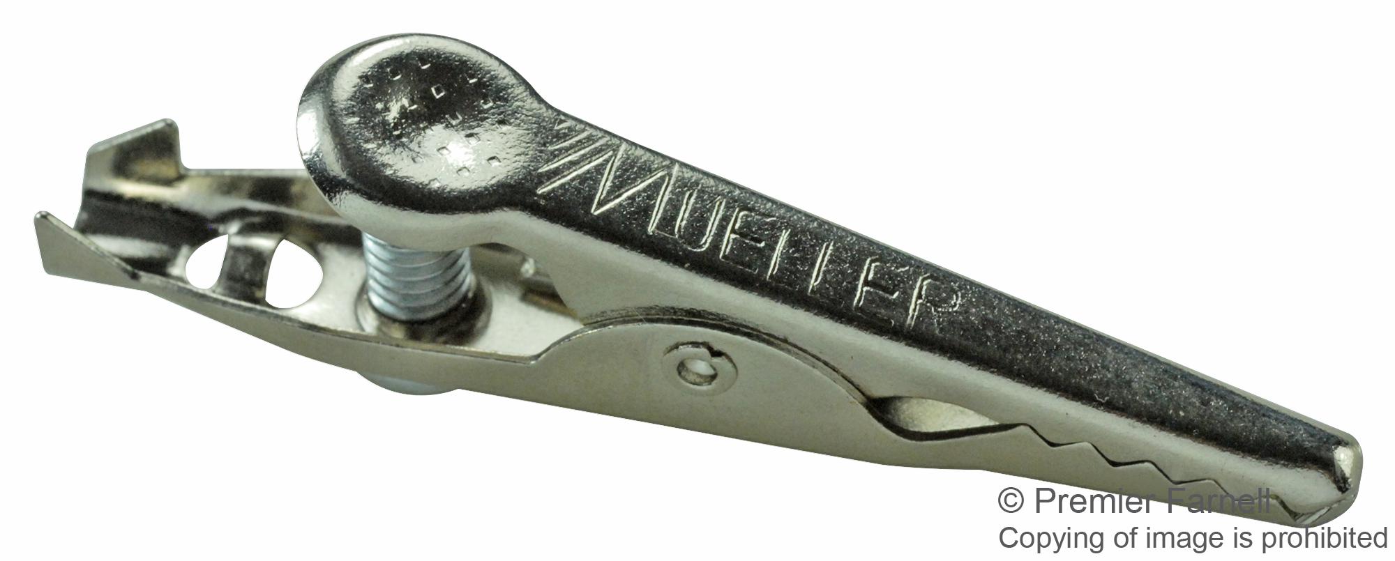 Mueller Electric Bu-70S Alligator Clip W/screw, 5A, 7.9Mm