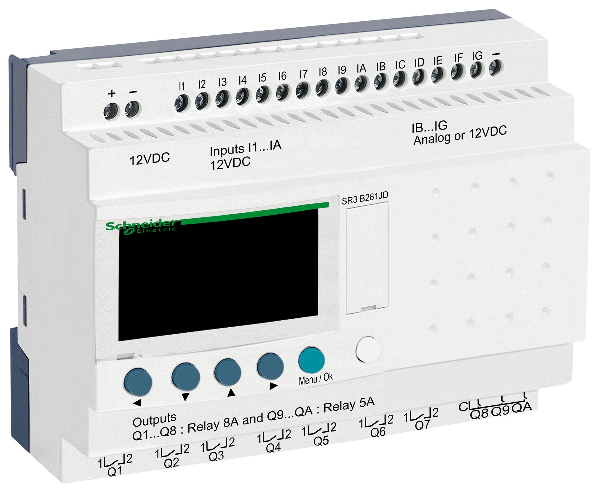 Schneider Electric Sr3B261Jd Modular Smart Relay, 32 I/o, 12V