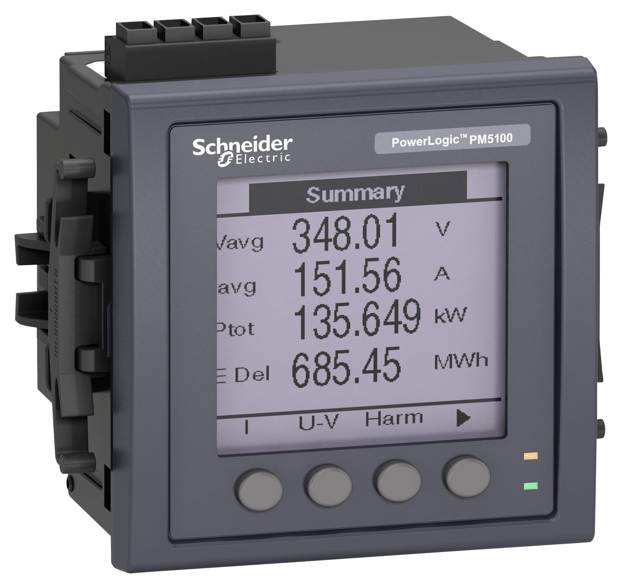 Schneider Electric Metsepm5111 Power Meter, 3-Ph, 100-415Vac, Panel