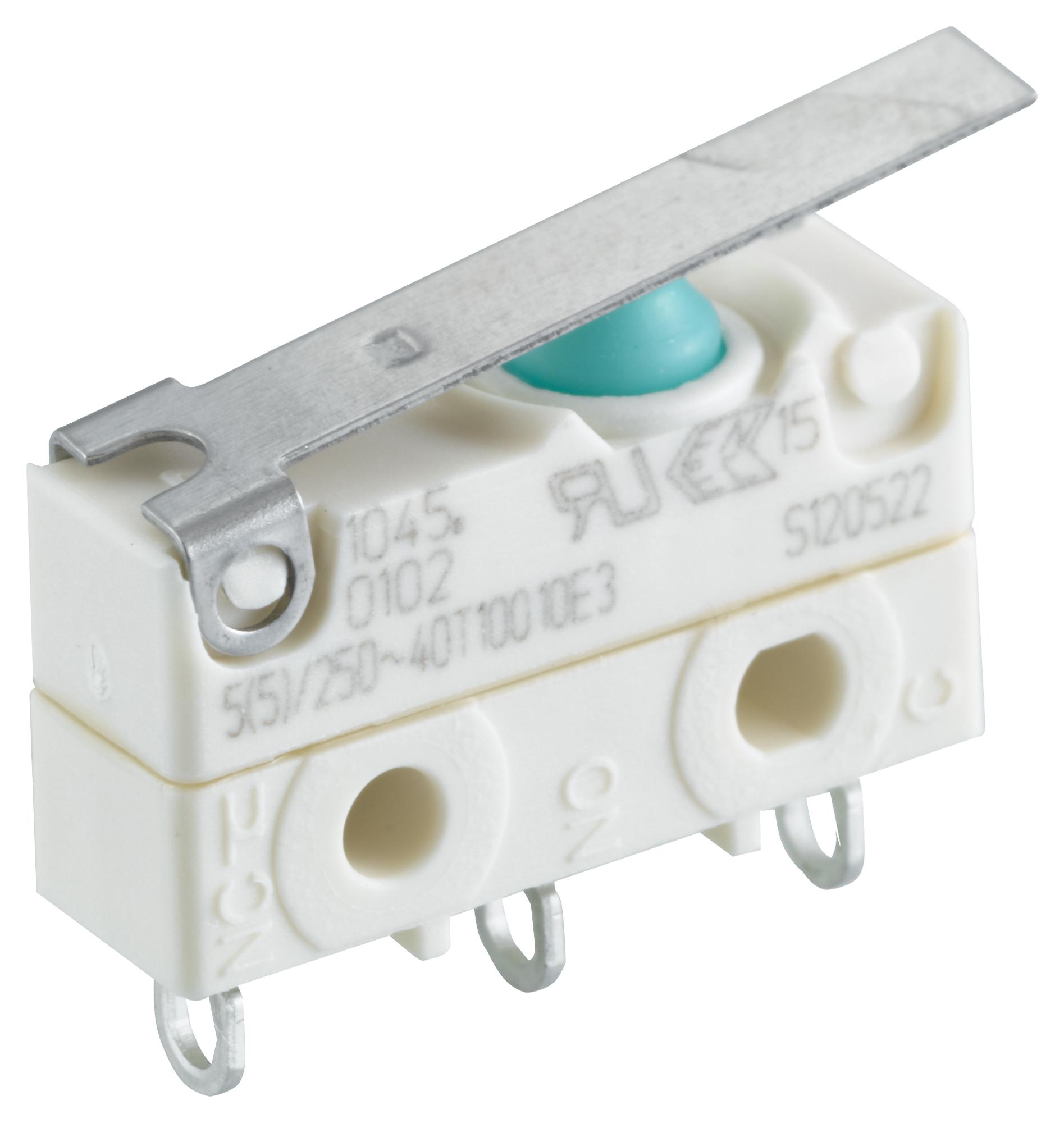 Marquardt 01045.5112-00 Microswitch, Lever, Spdt, 6A, 250Vac