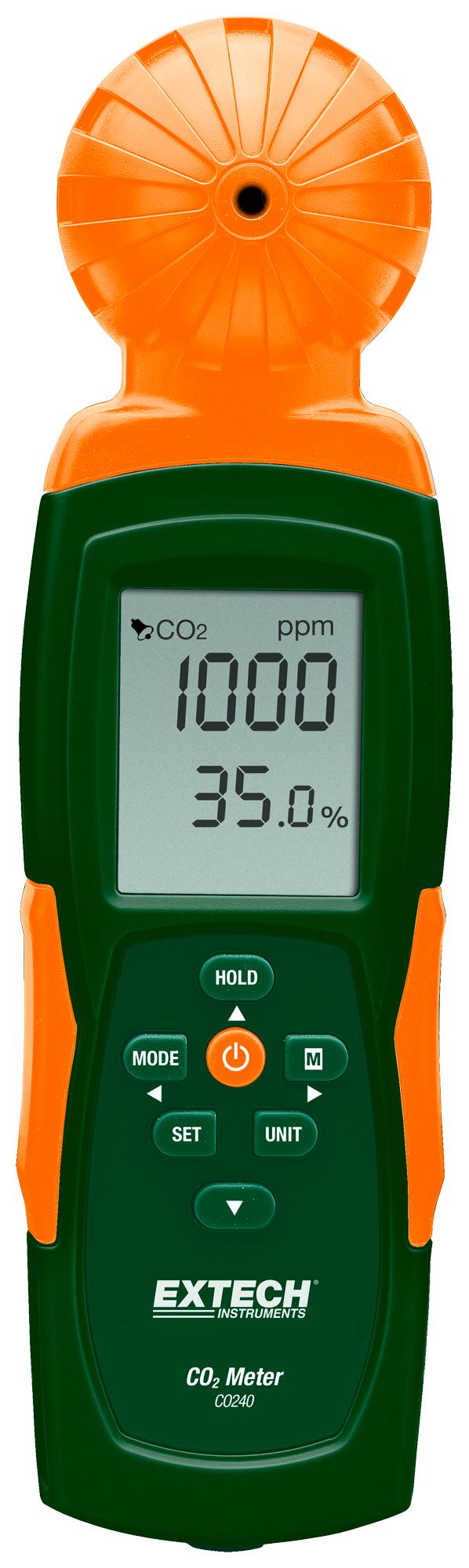 Extech Instruments Co240 Air Quality Co2 Monitor, Hh, 0-9999Ppm