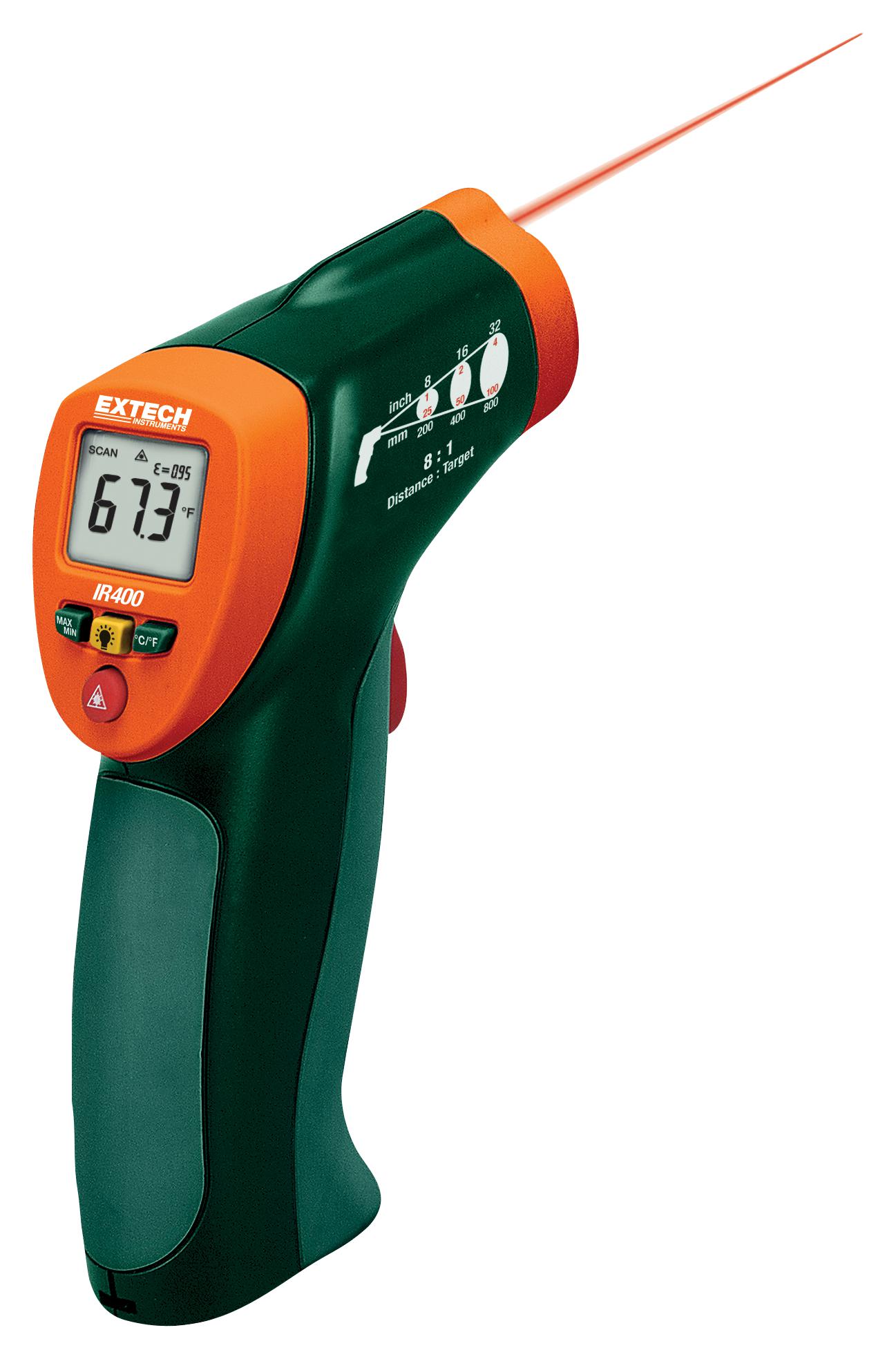 Extech Instruments Ir400 Mini Ir Thermometer, -20Degc To +343Degc