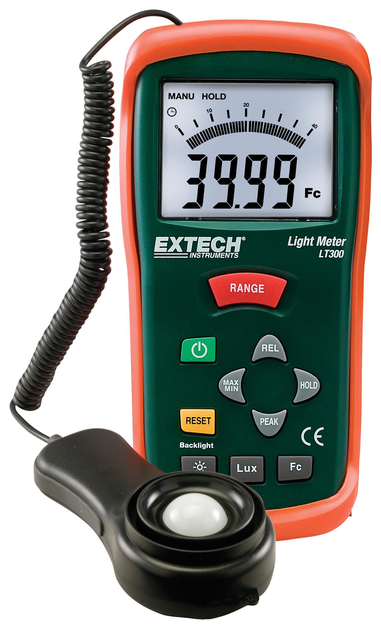 Extech Instruments Lt300 Light Meter, 400000 Lx, 5%