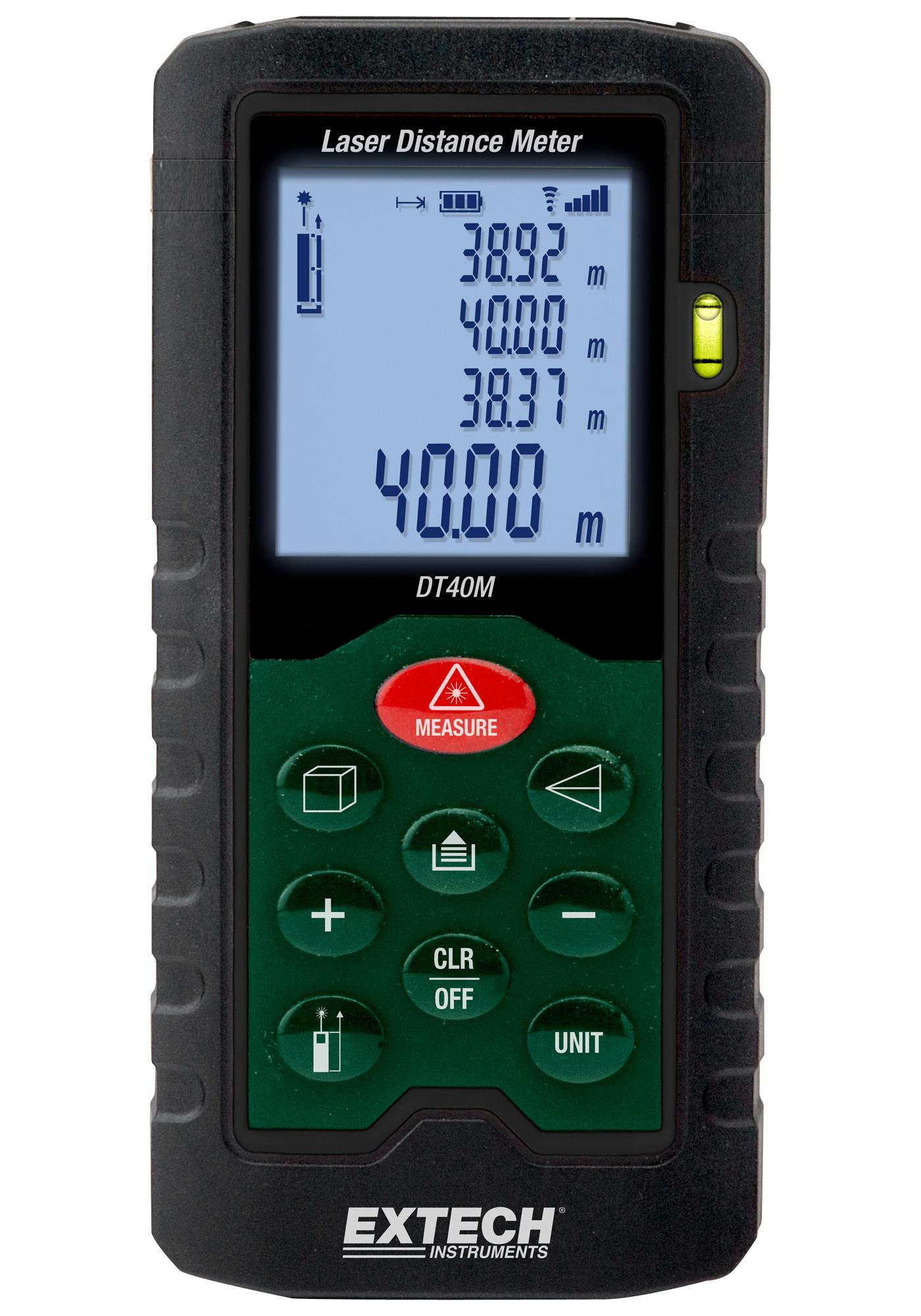 Extech Instruments Dt40M Laser Distance Meter, 0.05M To 40M