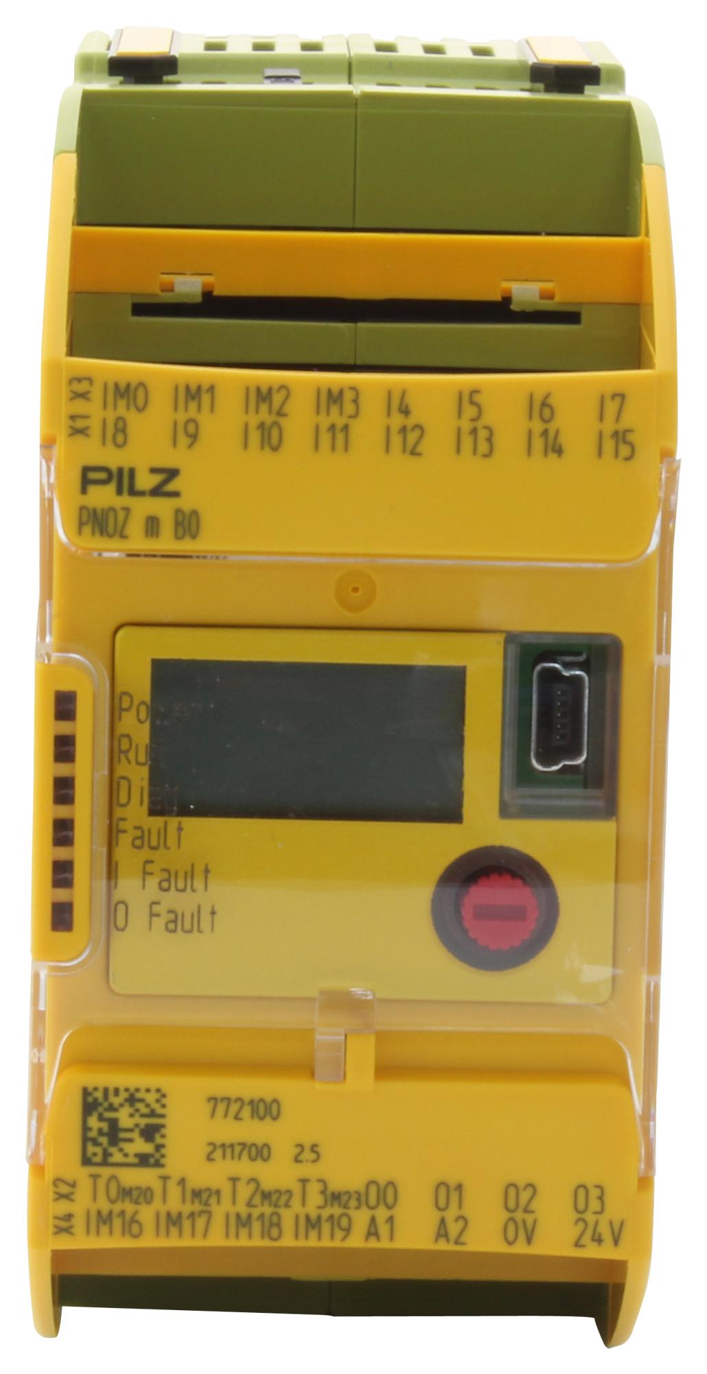 Pilz 772100 Configurable Ctrl, 12 I/p, 4 O/p, 24Vdc