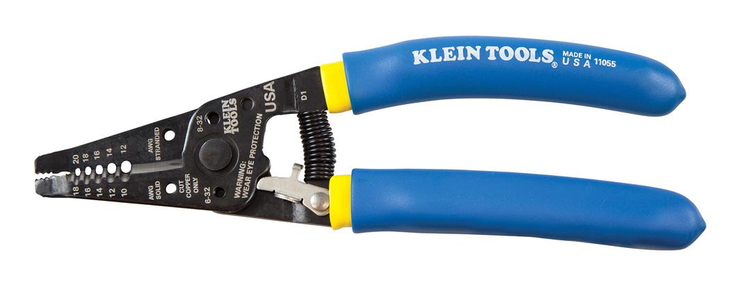 Klein Tools 11055 Wire Stripper, 18-10Awg/20-12Awg, 181Mm