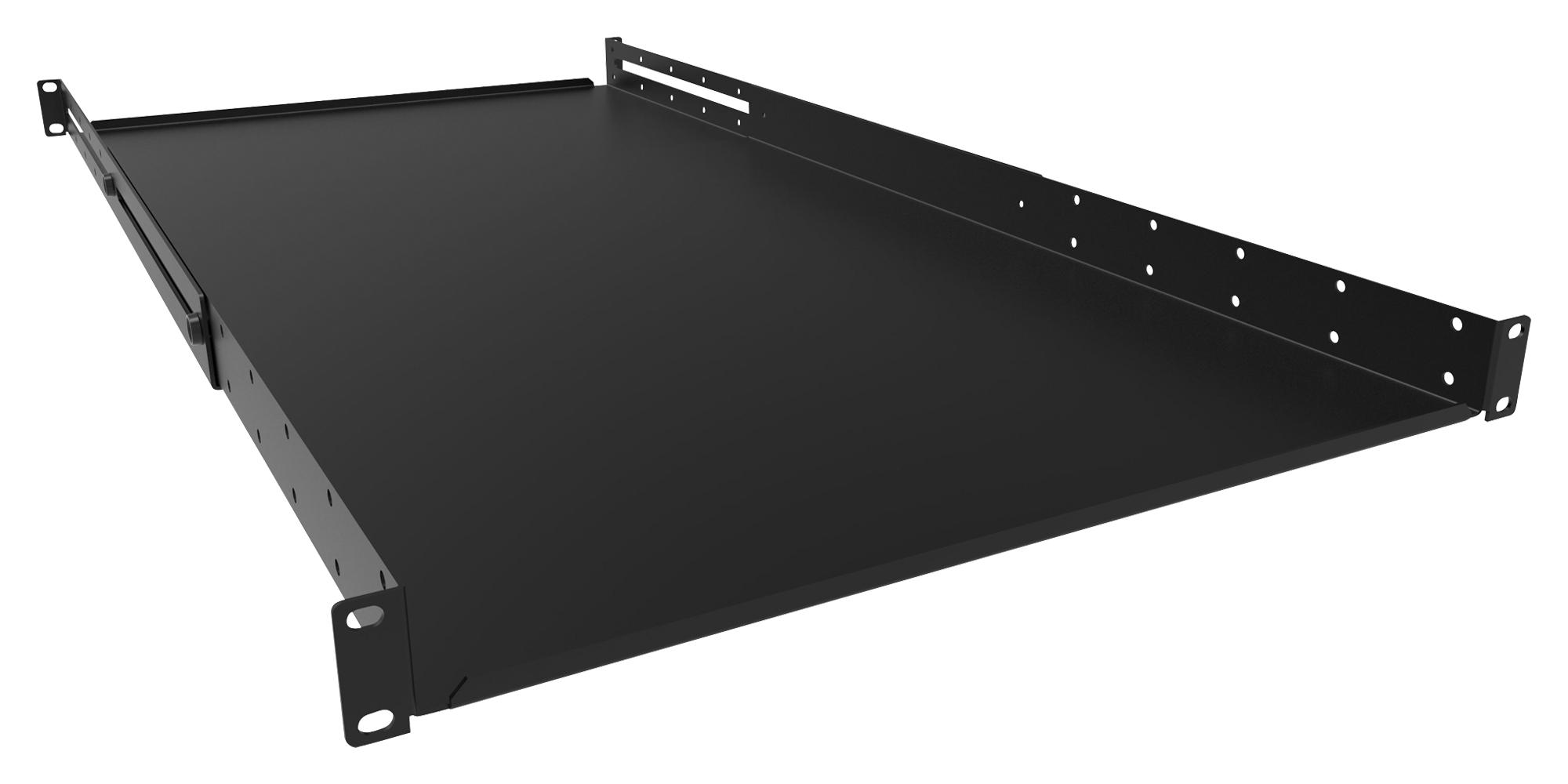 Hammond Adsu2536Bk Adj Rack Mount Shelf, 25-36, 1U, Steel