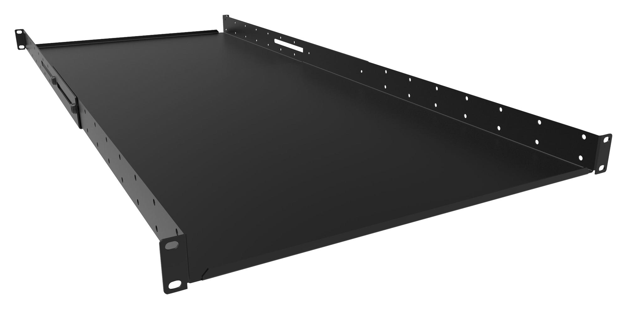 Hammond Adsu3642Bk.. Adj Rack Mount Shelf, 36-42, 1U, Steel