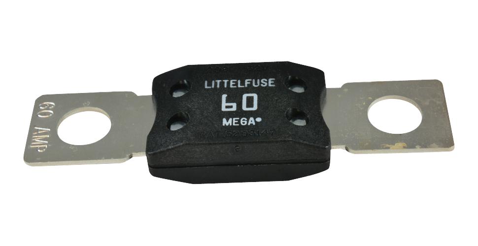 Littelfuse 0298060.zxb Bolt-Down Fuse, 60A, 32Vdc, Time Delay