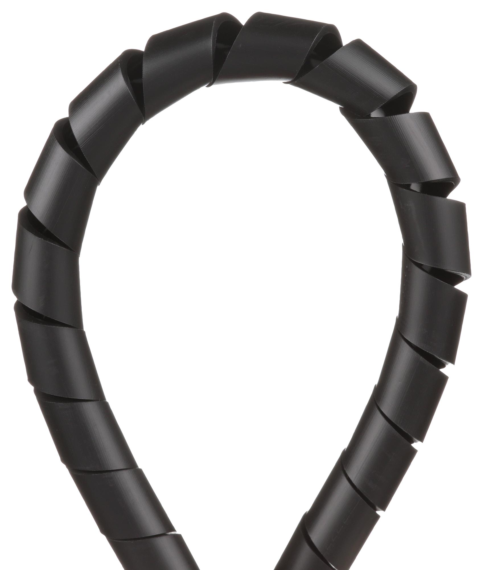 Panduit T50F-C0 Spiral Wrap, Pe, 30.5M, Black