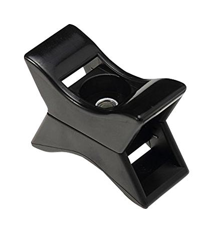 Panduit Tmeh-X2-L0Y Cable Tie Mount, Nylon 6.6, Black