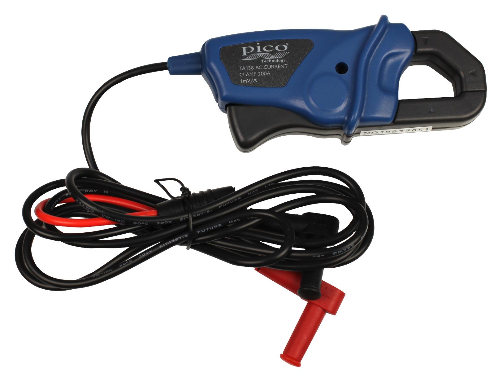 Pico Technology Ta138 Ac Current Clamp Probe, 0-200A