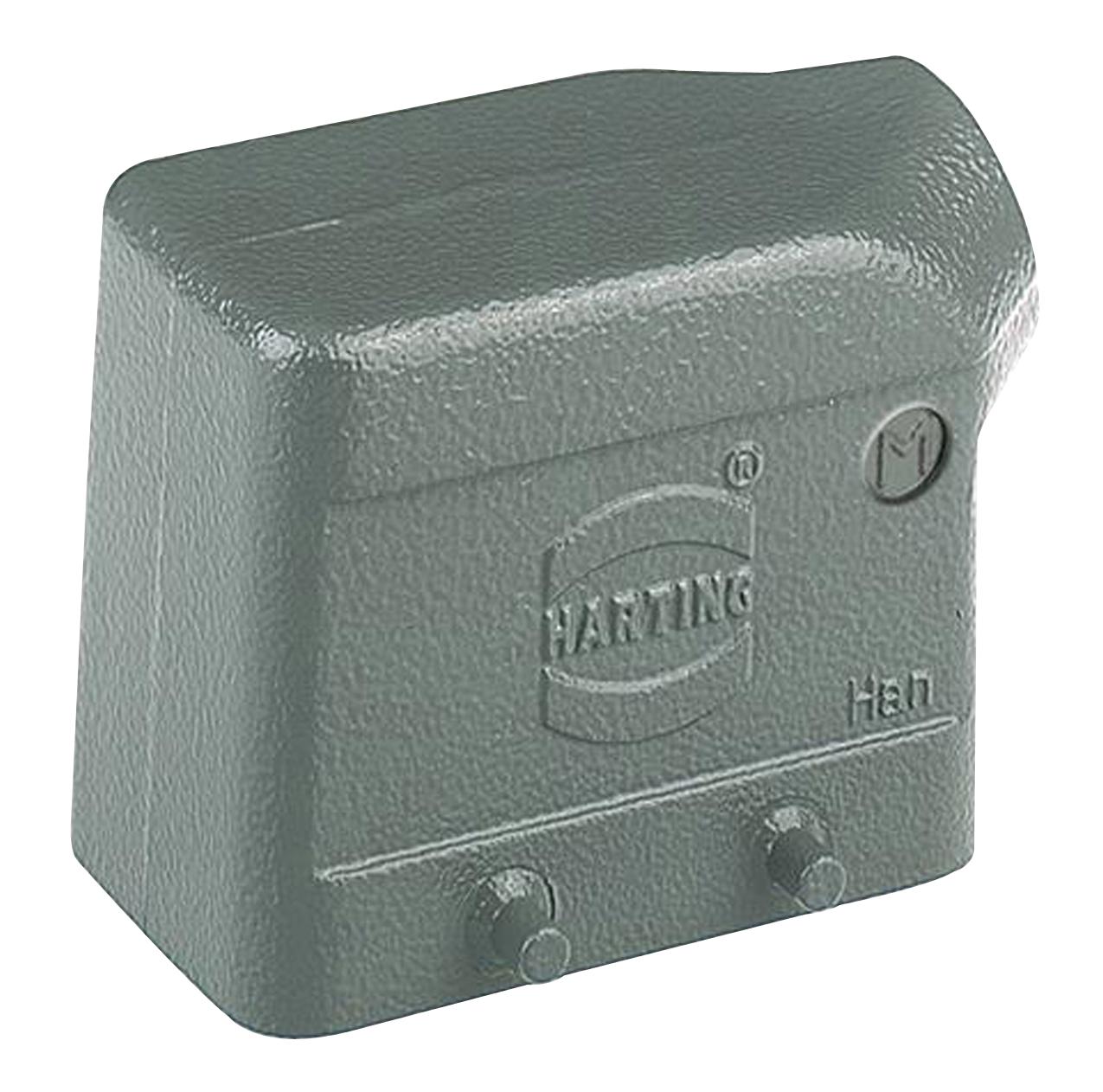 Harting 19340030520 Hood, Side Entry, 10B, M20, 2 Lever