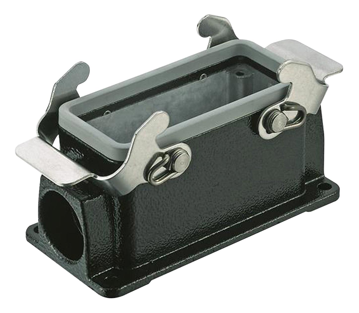 Harting 19370161231 Heavy Duty Housing, 16B, 2 Lever, Alum