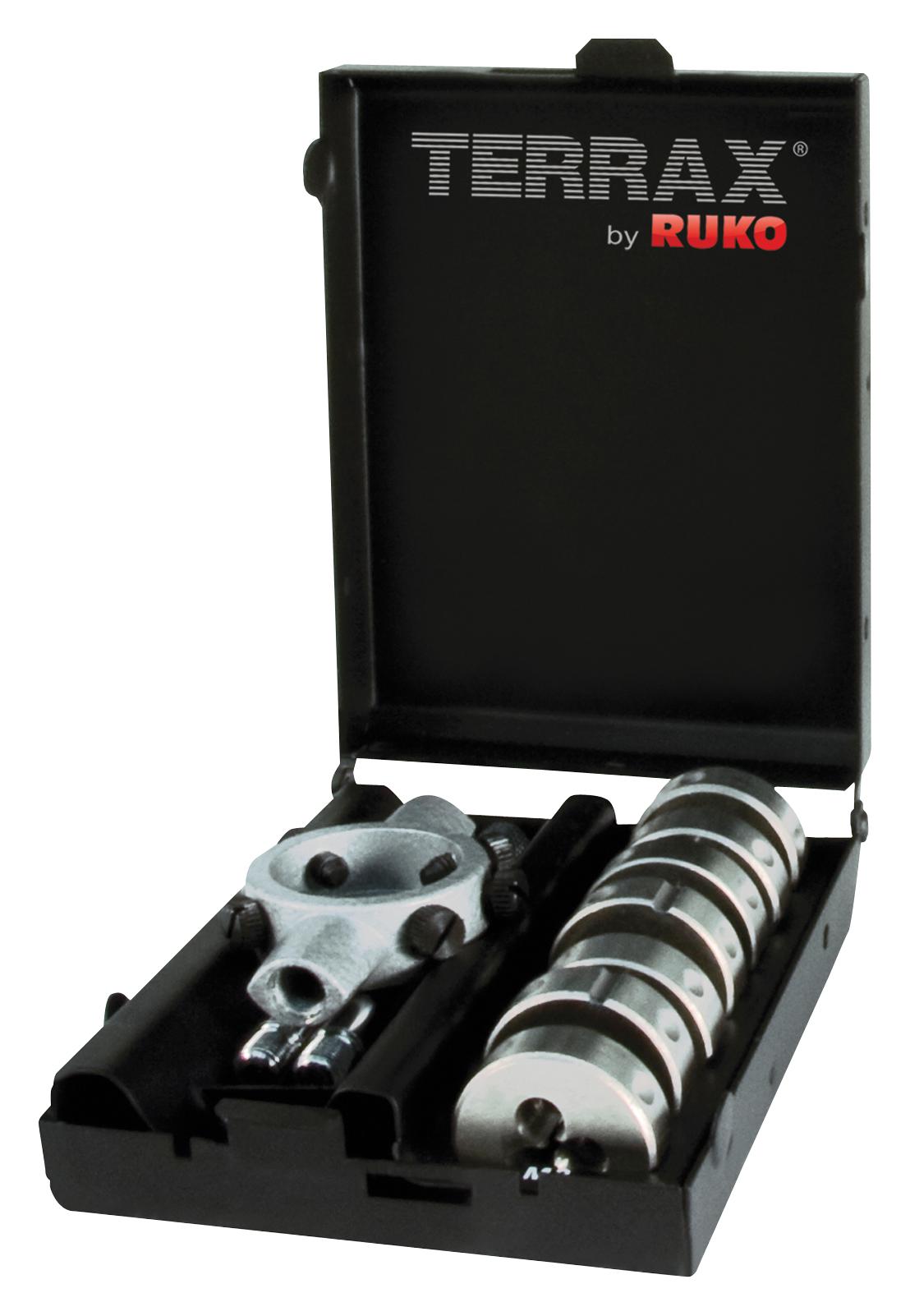 Ruko A245014 Thread Cutting Set, 8Pcs, Steel Case