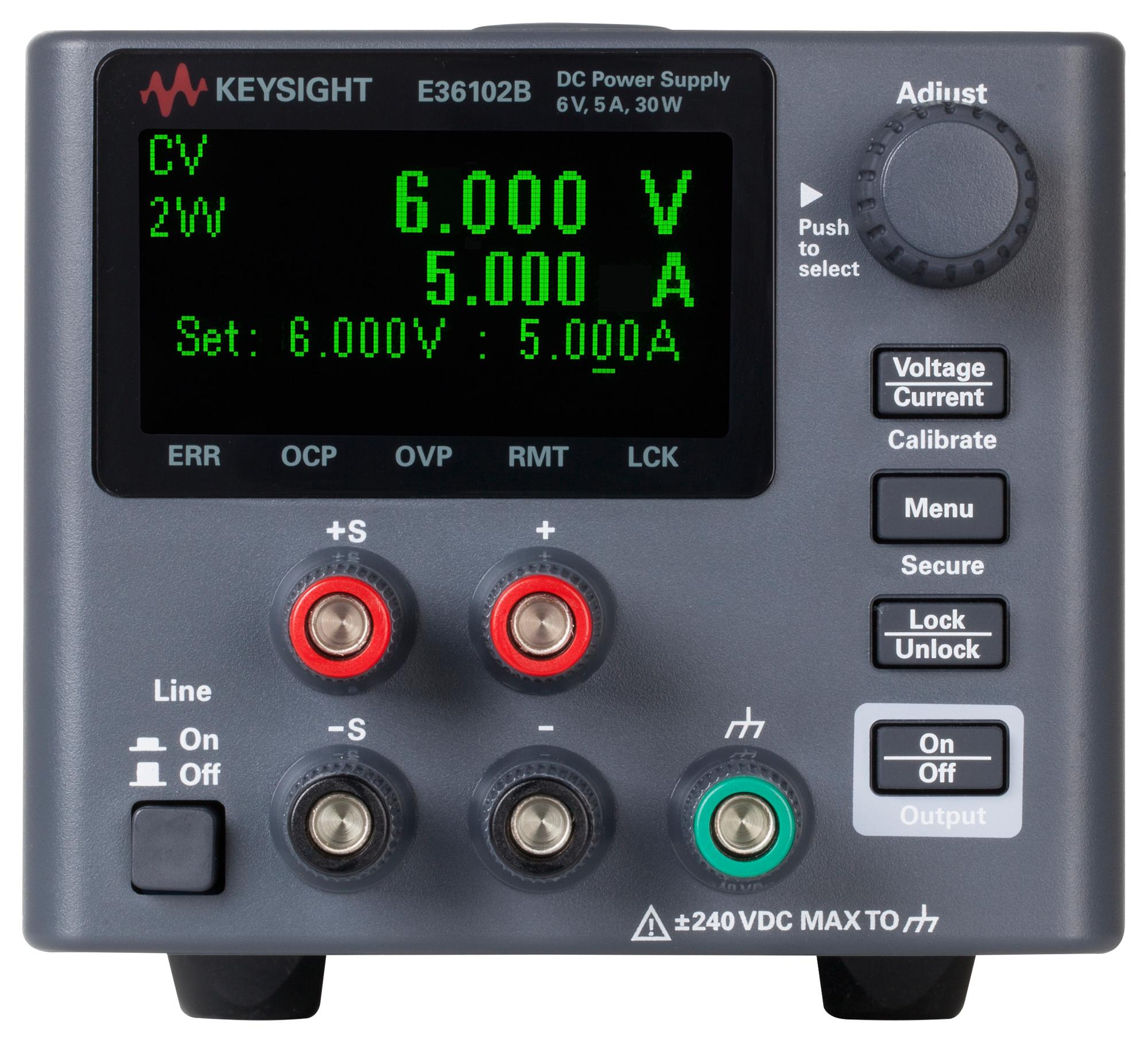 Keysight Technologies E36102B Dc Power Supply, Single O/p, 6V, 5A, 30W