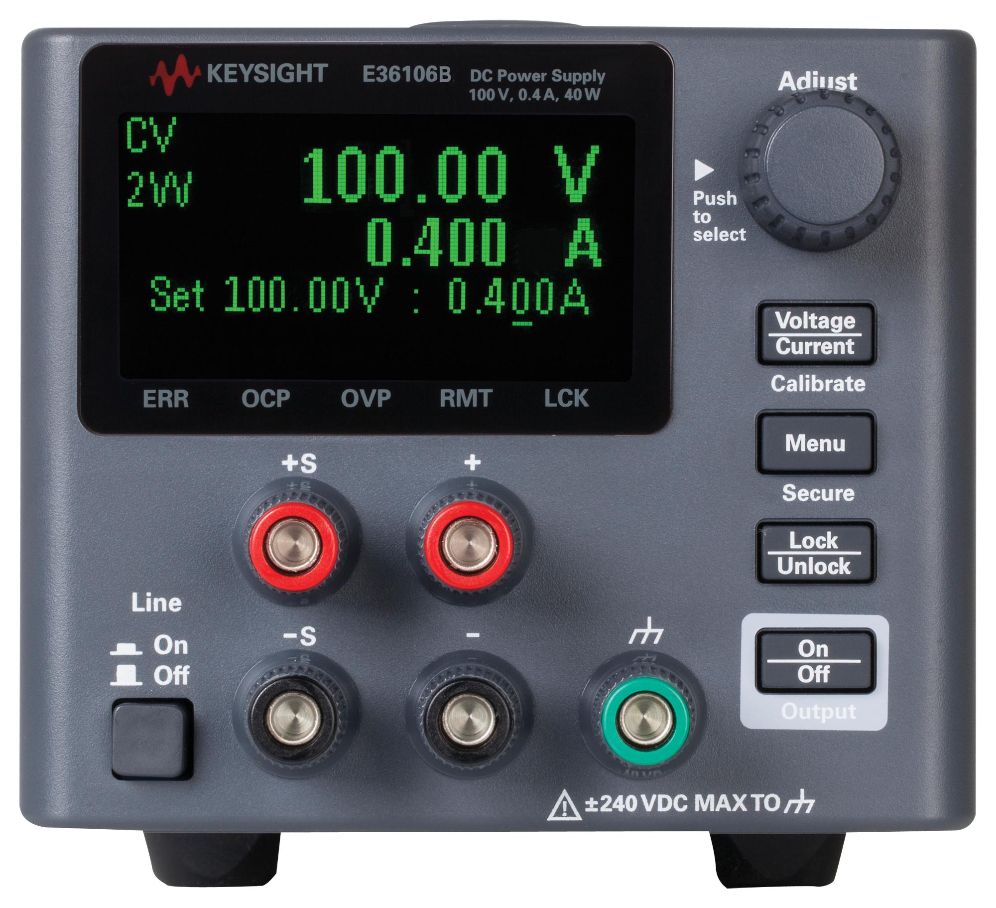 Keysight Technologies E36106B Dc Power Supply, 1 O/p, 100V, 0.4A, 40W