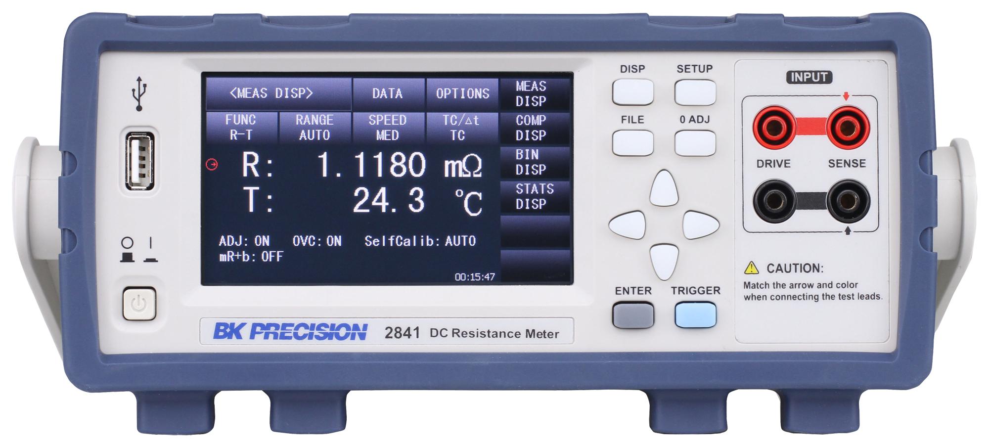 B&k Precision Bk2841 Digital Ohmmeter, 100Mohm, 4-Wire