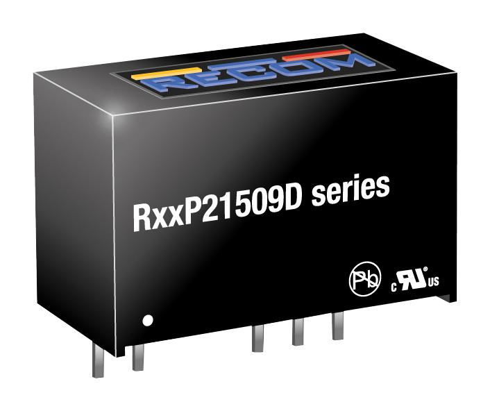 Recom Power R05P21509D Dc-Dc Converter, 2 O/p, 2W