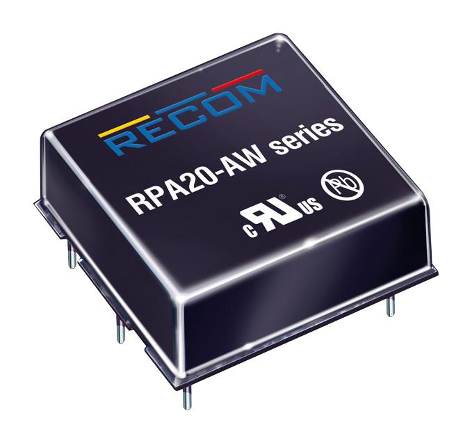 Recom Power Rpa20-2412Saw/p Dc-Dc Converter, 12V, 20W