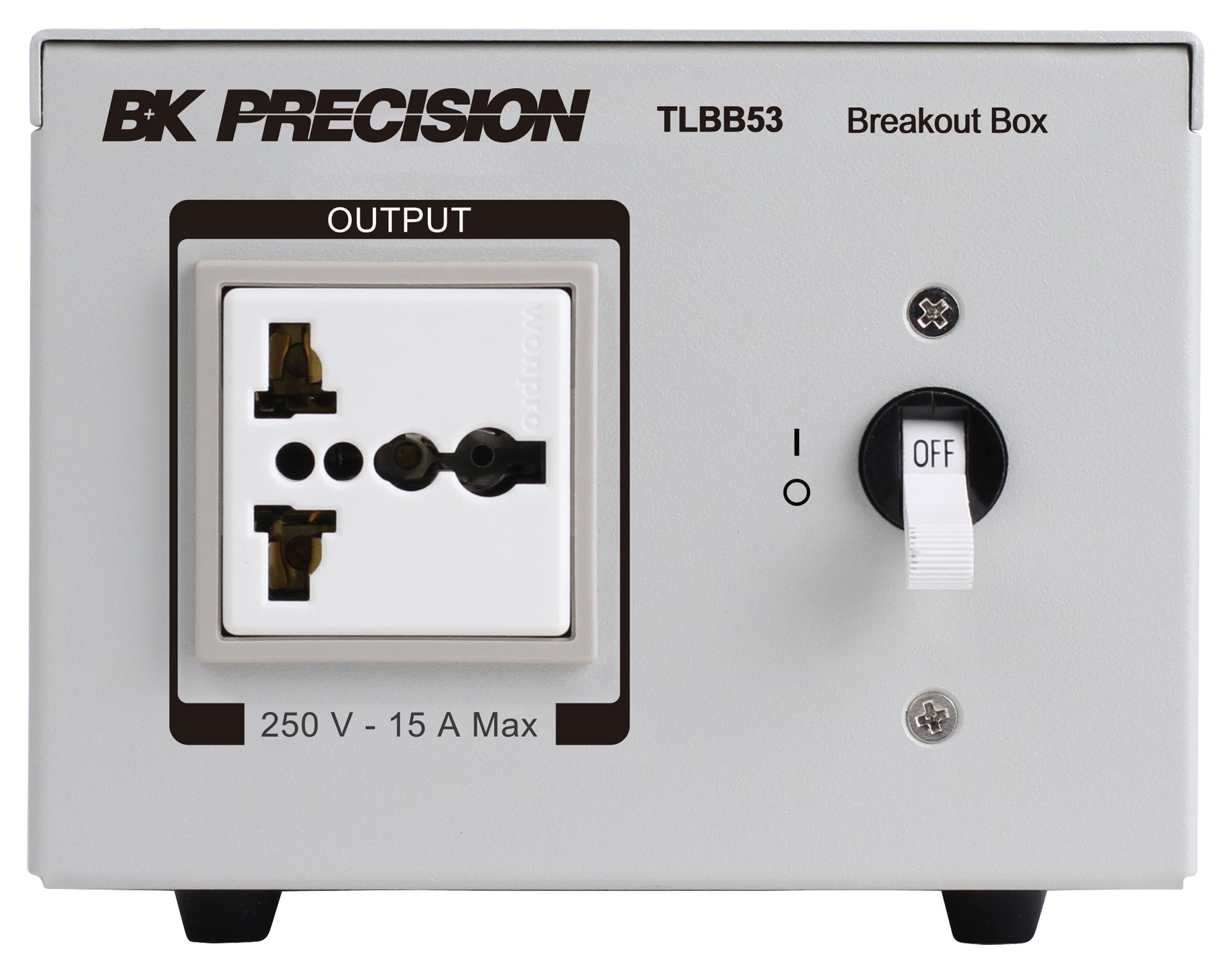 B&k Precision Tlbb53 Power Cord Breakout Box, 250V/15A