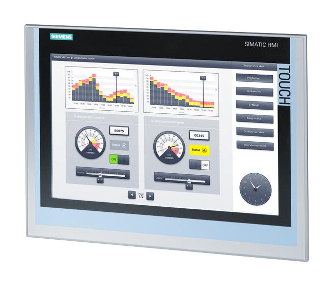 Siemens 6Av2124-0Xc02-0Ax1 Hmi Touch Panel, 1920X1080 Pixel, 22Inch