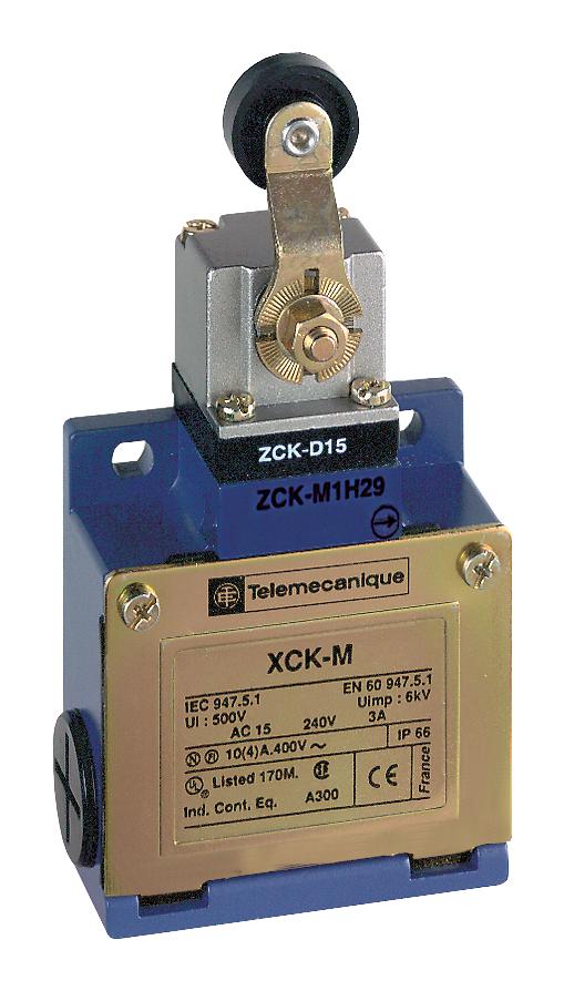 Telemecanique Sensors Xckm115H7 Limit Sw, Lever, Spst-No/nc, 3A, 240V