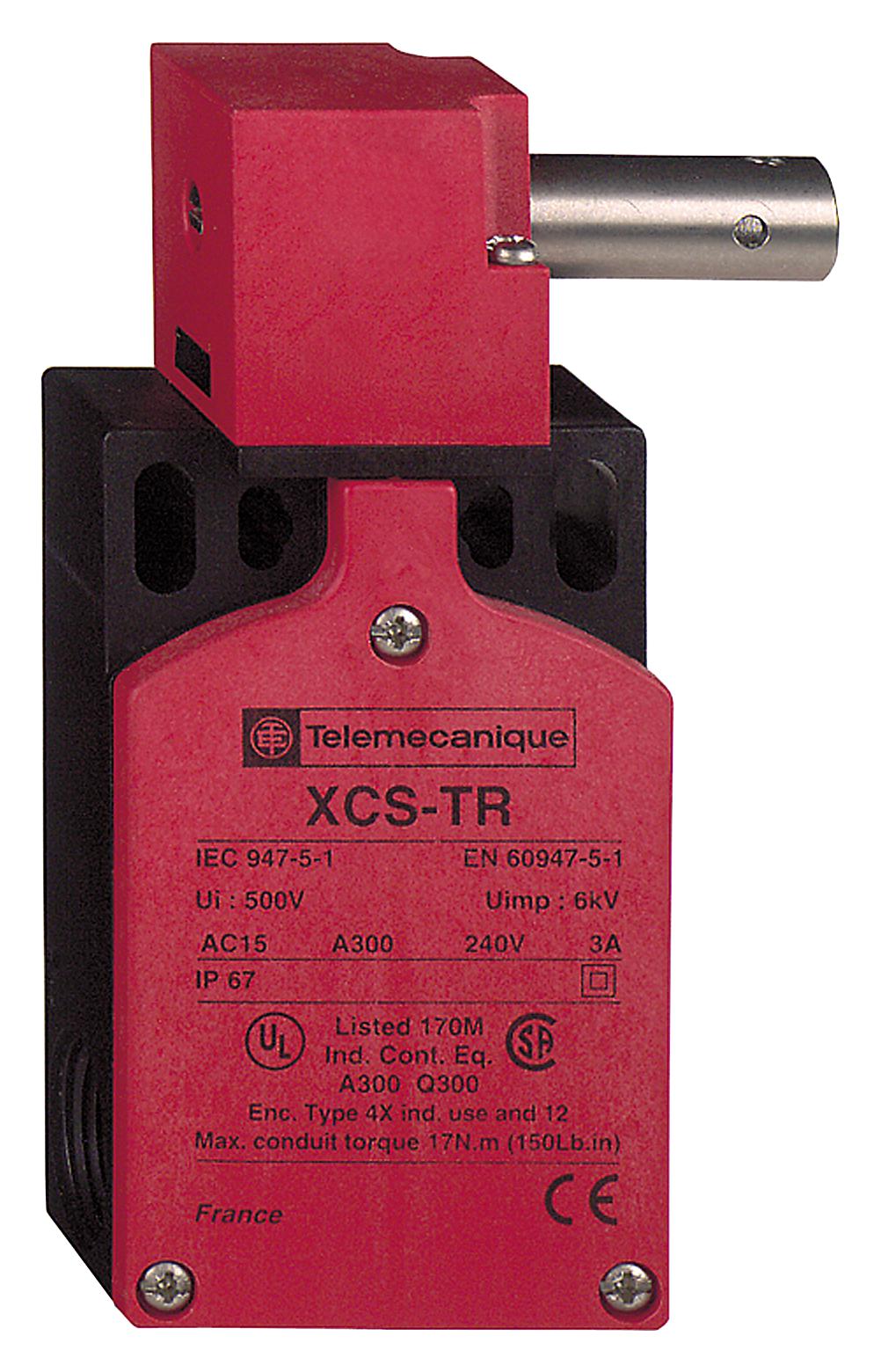 Telemecanique Sensors Xcstr751 Safety Sw, Dpst-Nc, Spst-No, 3A, 240V