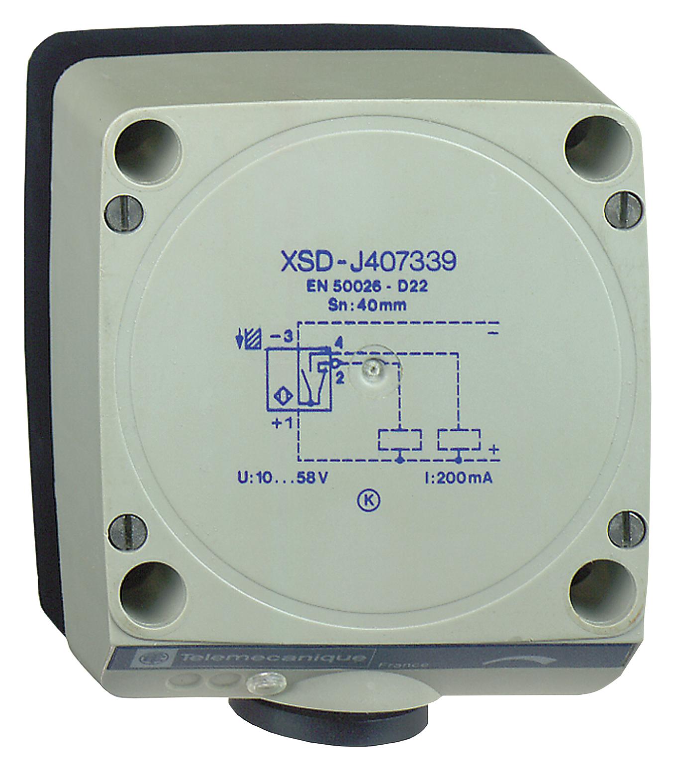 Telemecanique Sensors Xsda400519 Inductive Proximity Sensor, 40Mm, 240Vdc