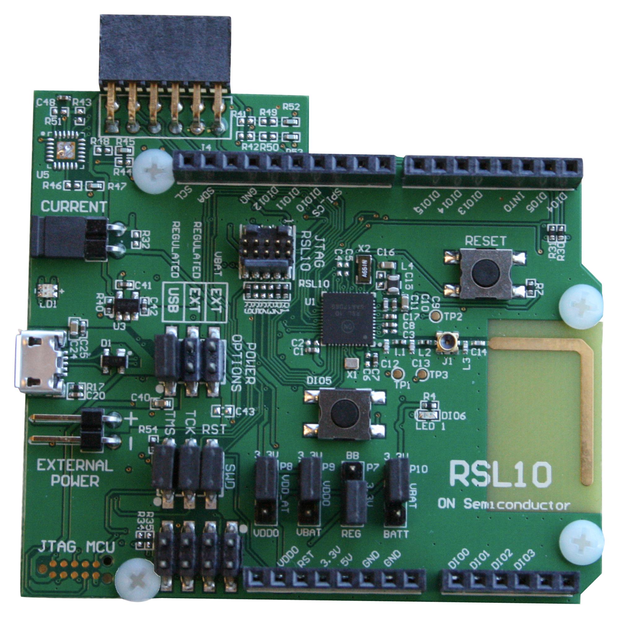 Onsemi Rsl10-002Gevb Eval Board, Bluetooth Low Energy/soc