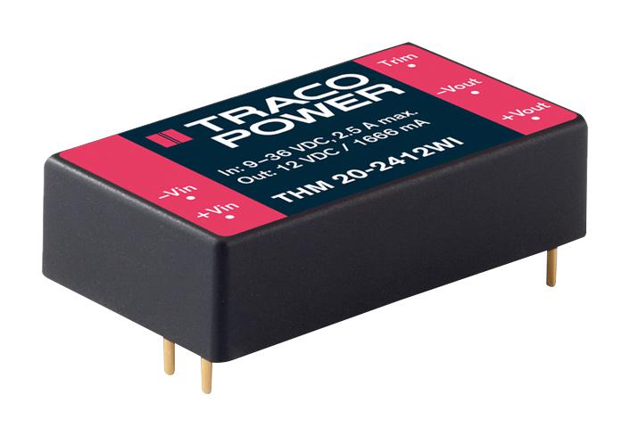 Traco Power Thm 20-4821Wi Dc-Dc Converter, Medical, 2 O/p, 20W