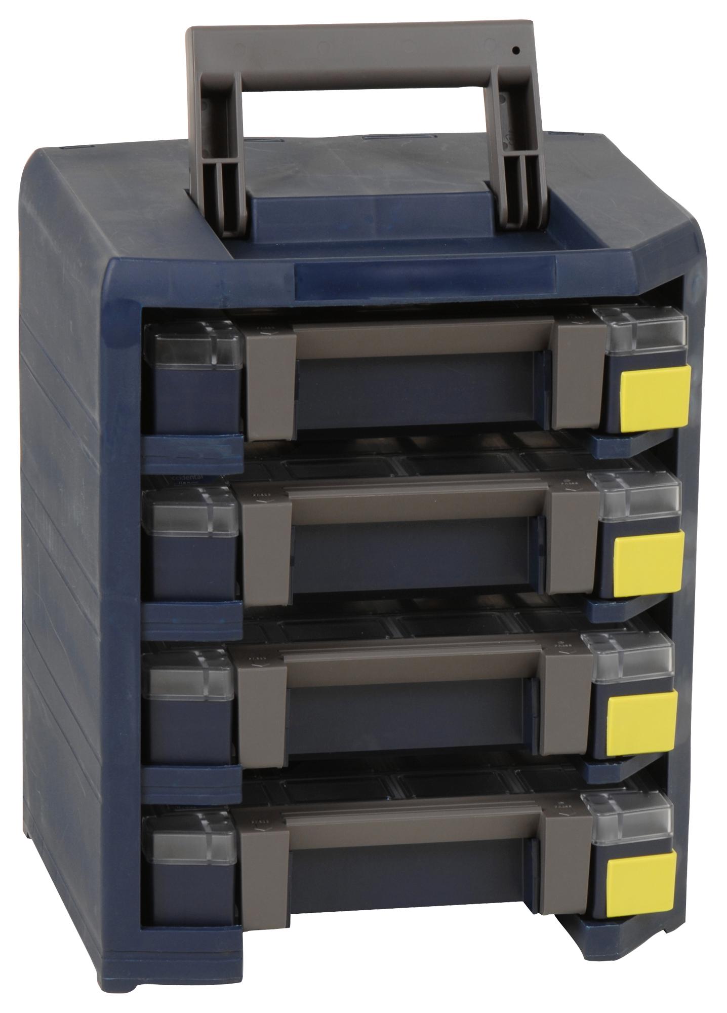 Raaco 137942 Handyboxxser 4X4X4, Pc/pp/ps, Blue