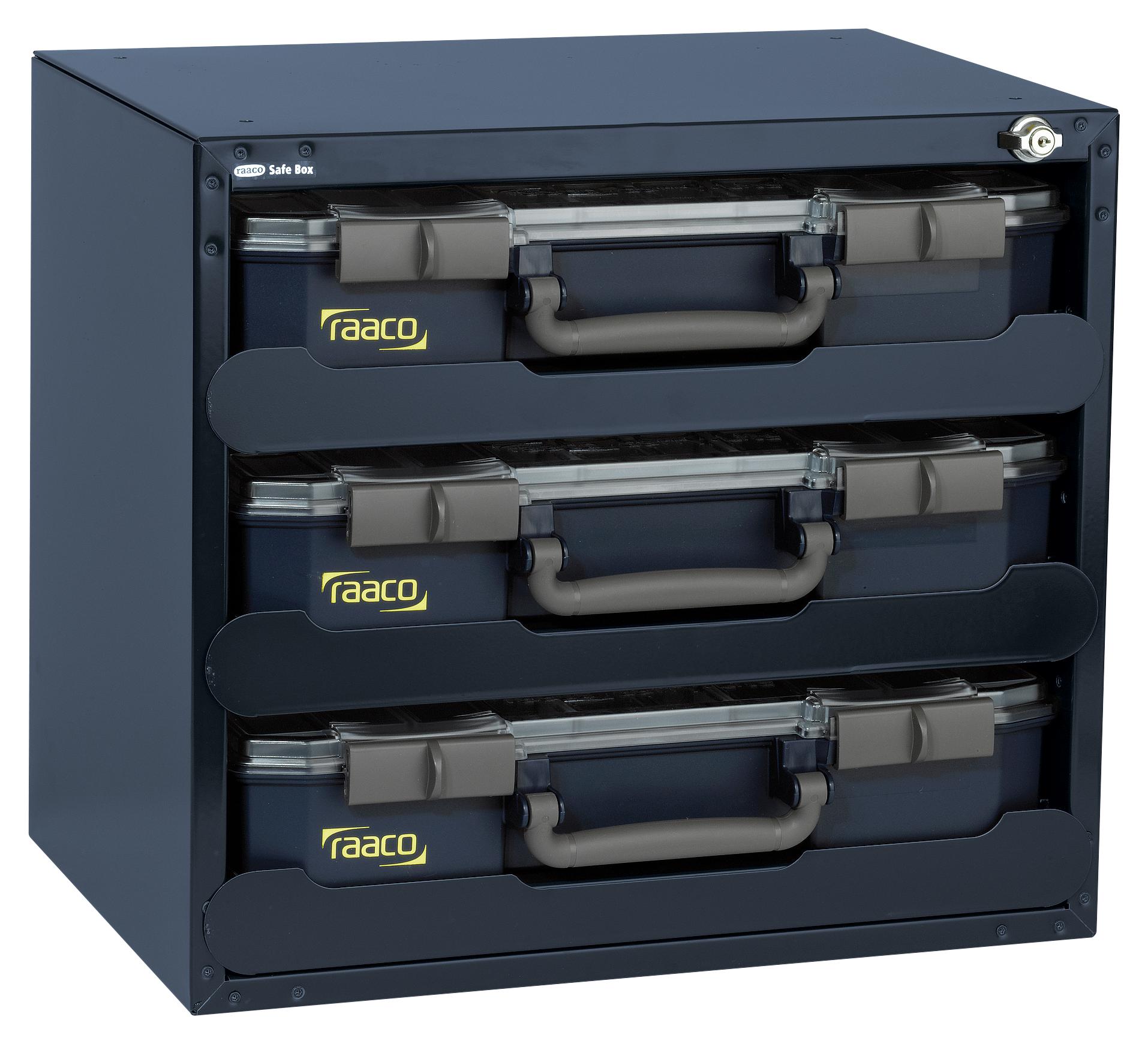 Raaco 136389 Safebox 80X3, Pc/pp, Blue