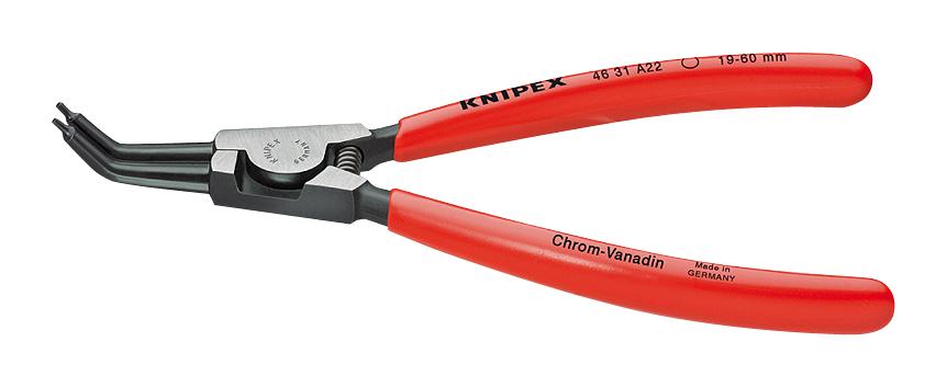 Knipex 46 31 A02 Circlip Plier, Bent Tip, 130Mm