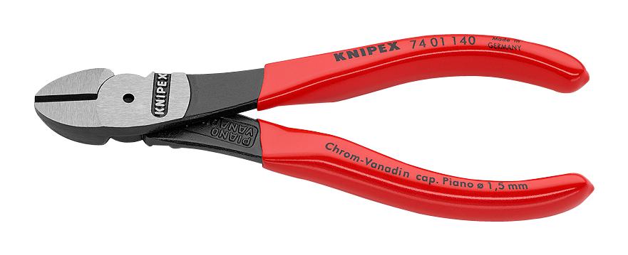 Knipex 74 01 140 Wire Cutter, Diagonal, 3.1Mm, 140Mm