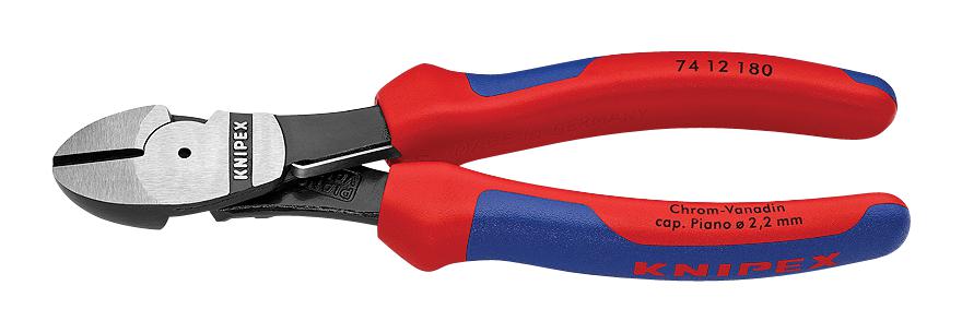 Knipex 74 12 180 Wire Cutter, Diagonal, 3.8Mm, 180Mm