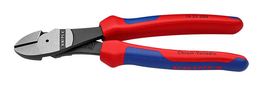 Knipex 74 22 200 Wire Cutter, Diagonal, 4.2Mm, 200Mm