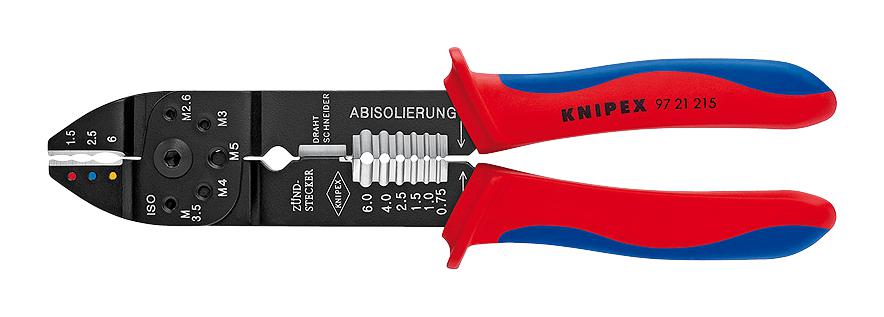 Knipex 97 21 215 Hand Crimp Tool, 20-13Awg Contact