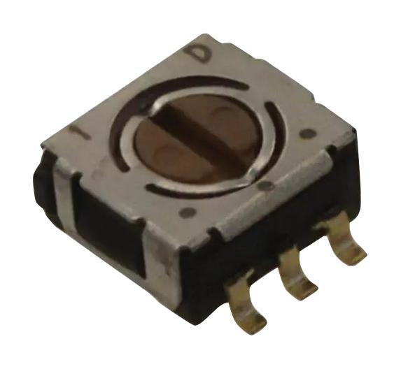 Nidec Components Cs-4-22Ytb Rotary Switch, Dpdt, 0.1A, 16Vac, Smd